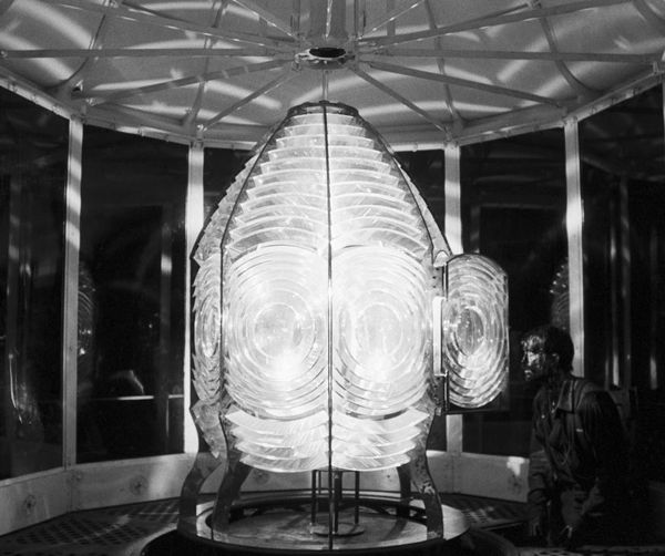 The lighthouse's lantern